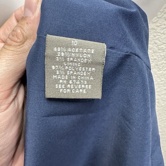 Just Taylor Dress 10 RUFFLE NECK Black SATIN SHEATH Pencil LDB Evening Cocktail - Picture 13 of 13